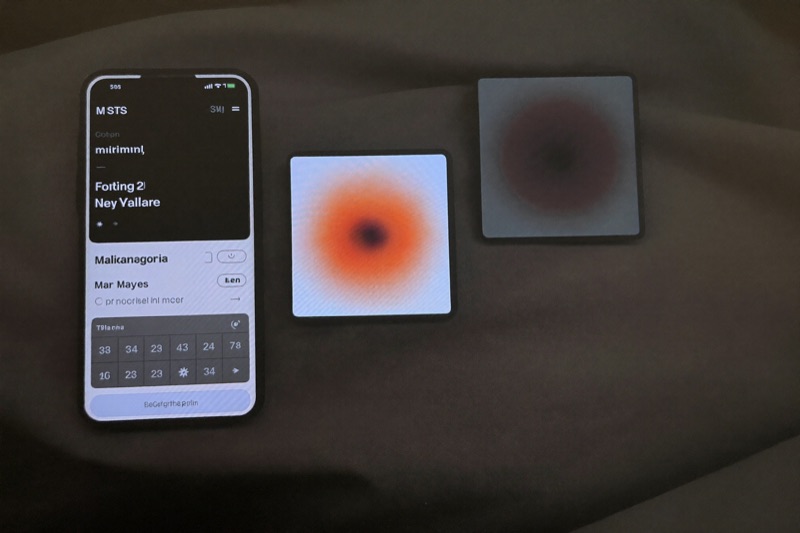 A phone wallet app confirming a transfer beside an account balance